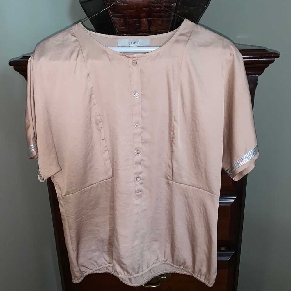 Silk blend LOFT blouse